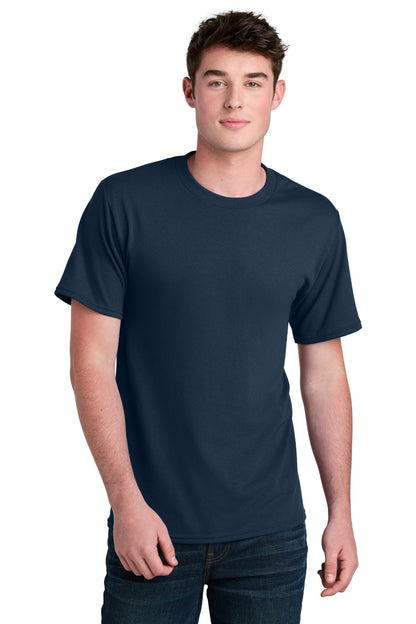 Port & Company Core Blend Recycled Tee - Navy - front