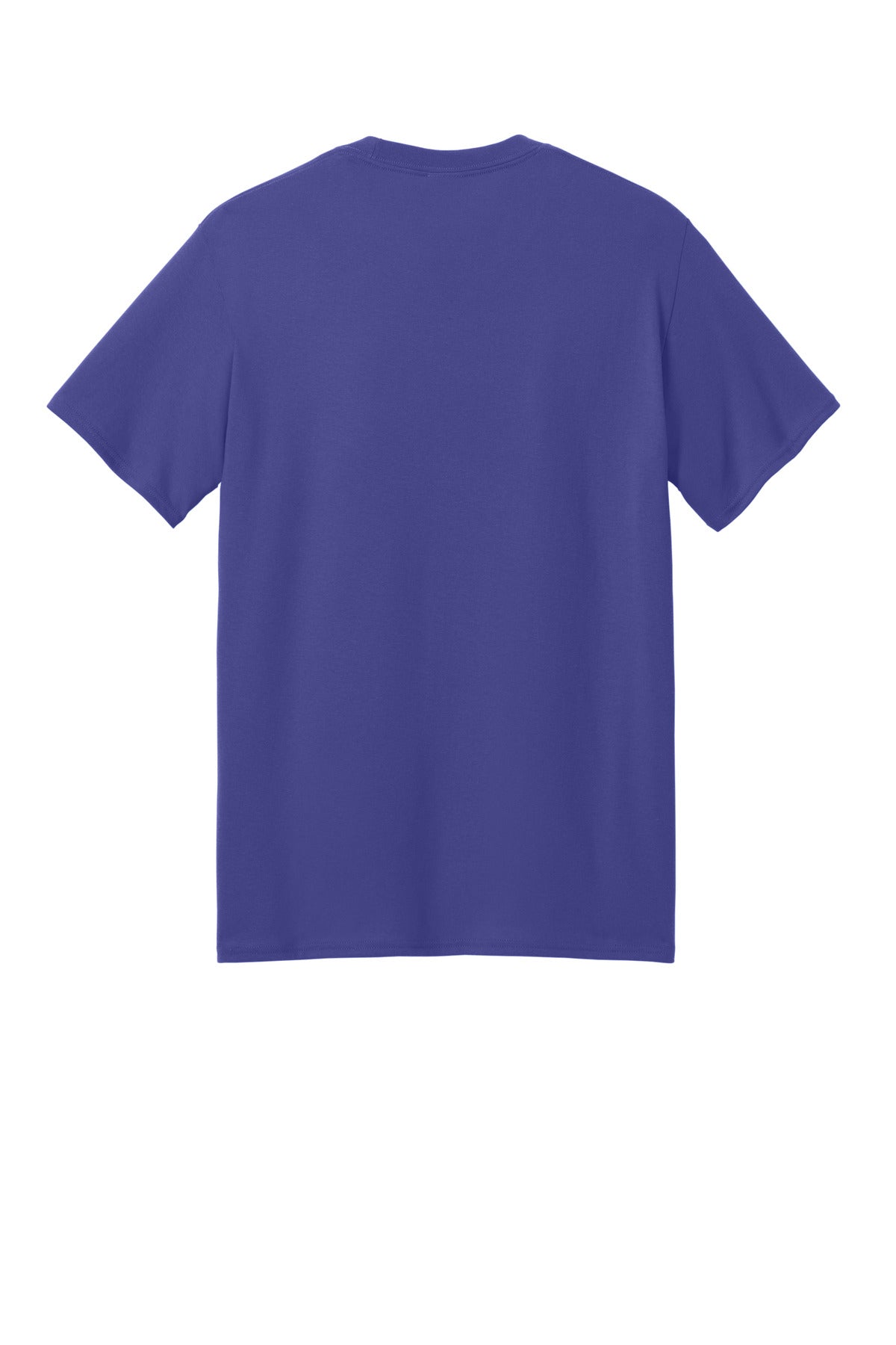 Port & Company Core Blend Recycled Tee - Purple - flat back