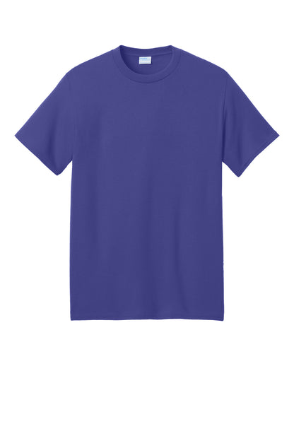 Port & Company Core Blend Recycled Tee - Purple - flat front