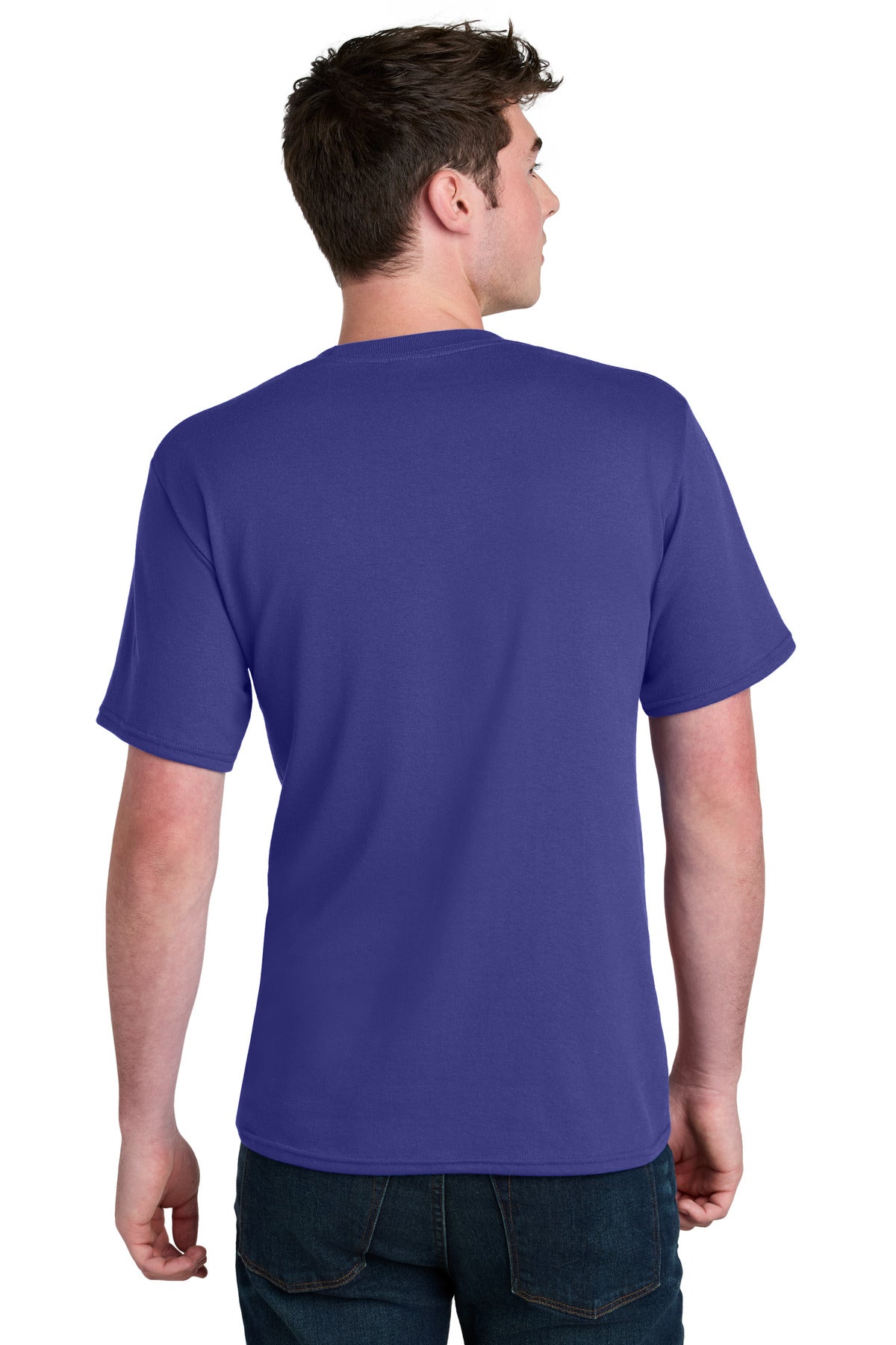 Port & Company Core Blend Recycled Tee - Purple - back