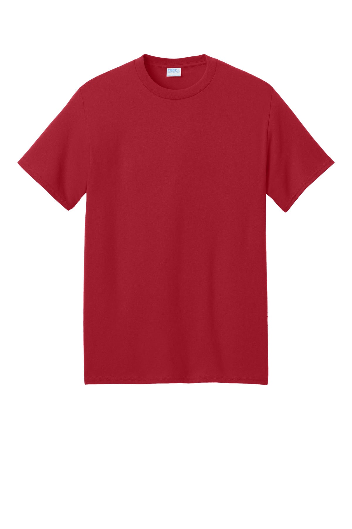 Port & Company Core Blend Recycled Tee - Red - flat front