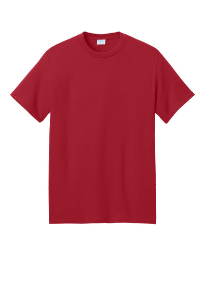 Port & Company Core Blend Recycled Tee - Red - flat front