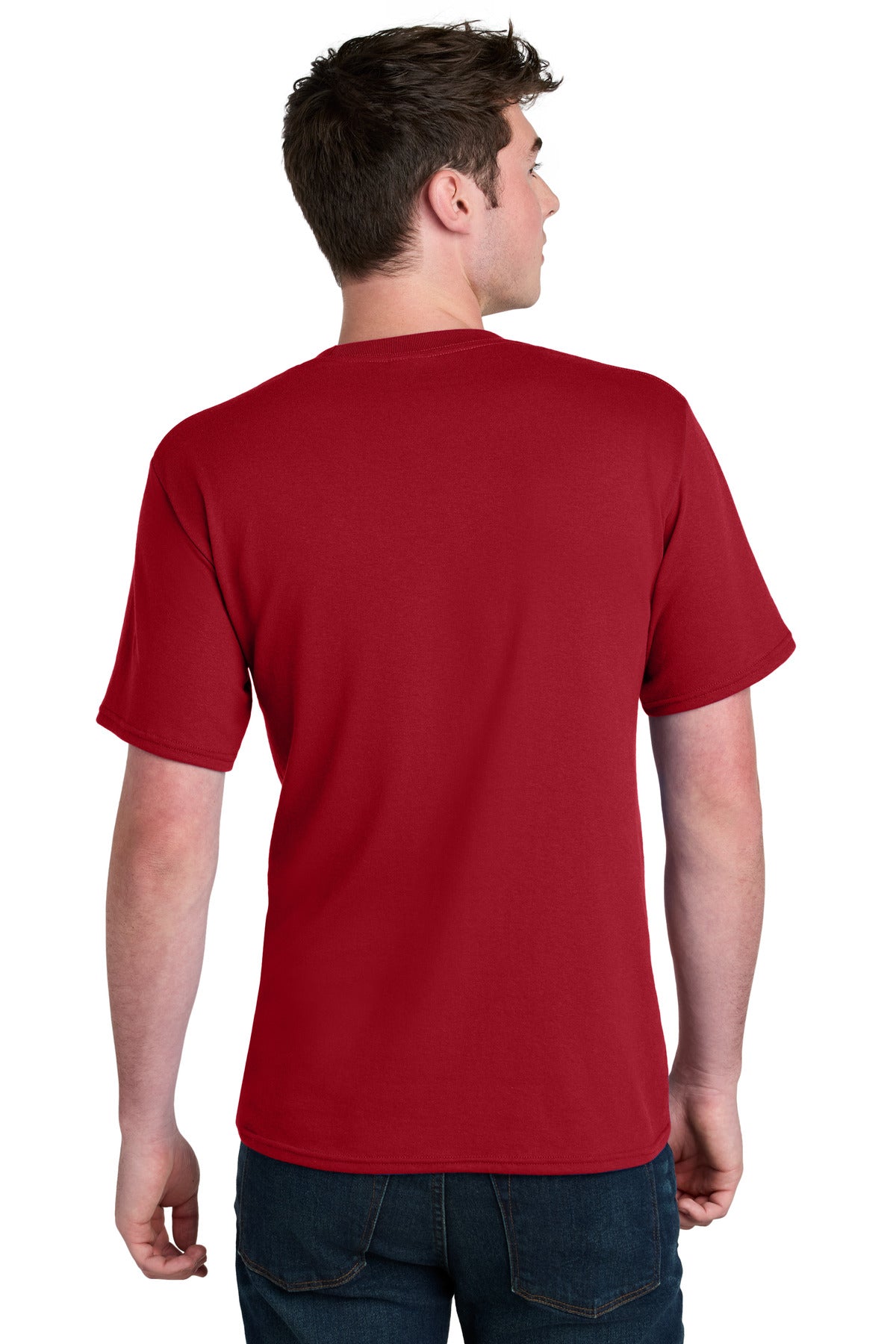 Port & Company Core Blend Recycled Tee - Red - back