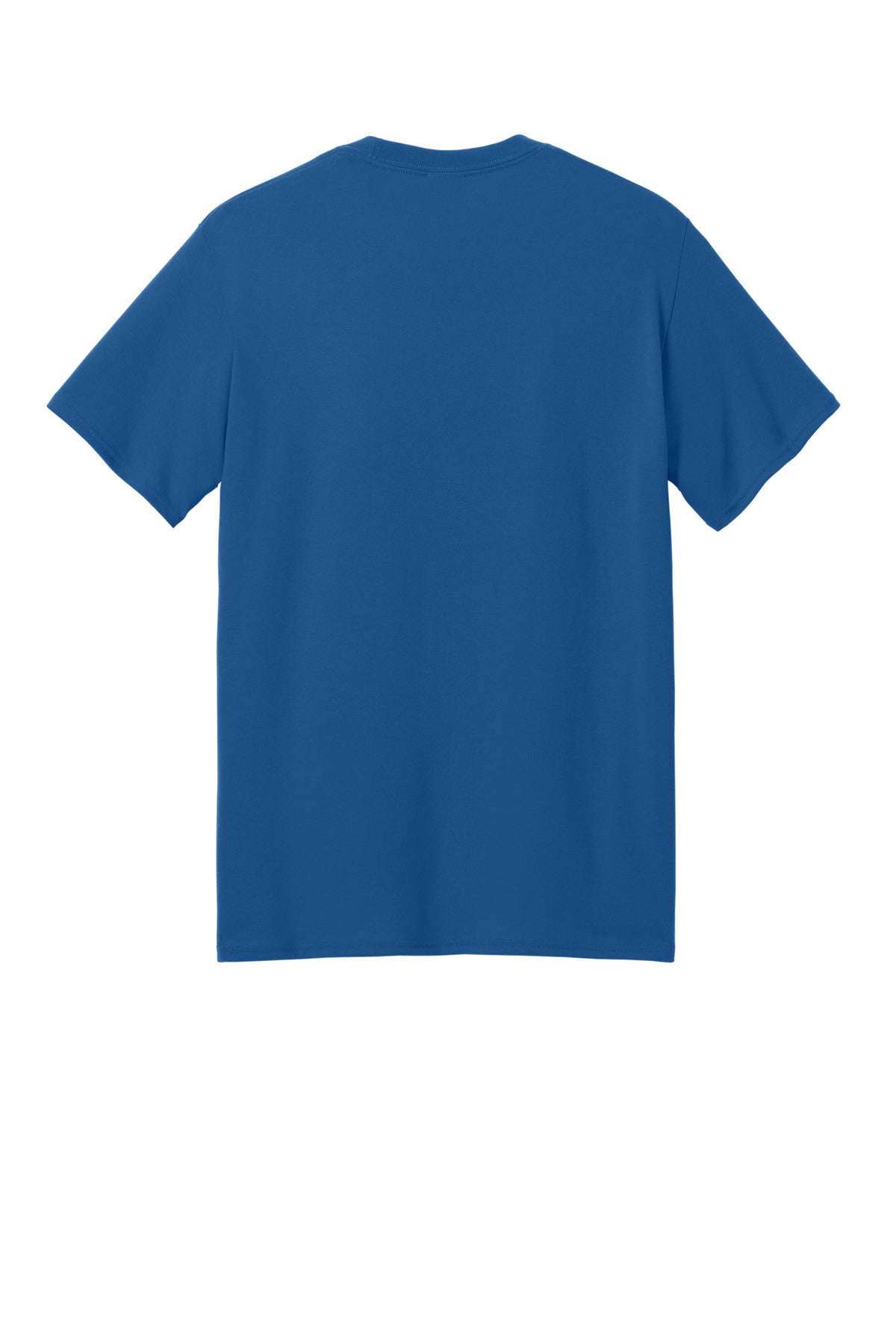 Port & Company Core Blend Recycled Tee - True Royal - flat back