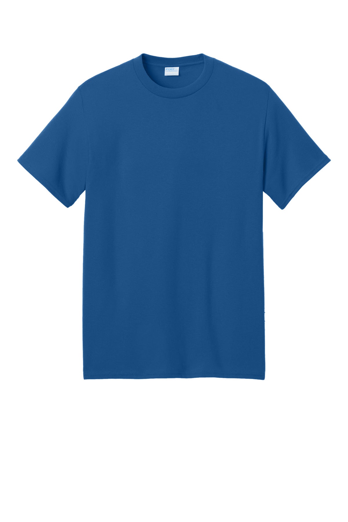 Port & Company Core Blend Recycled Tee - True Royal - flat front