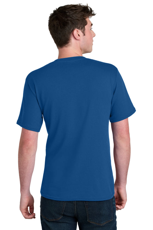 Port & Company Core Blend Recycled Tee - True Royal - back
