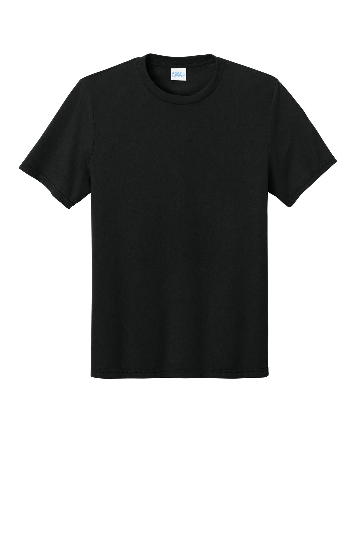 Port & Company Tri-Blend Tee - Black - flat front