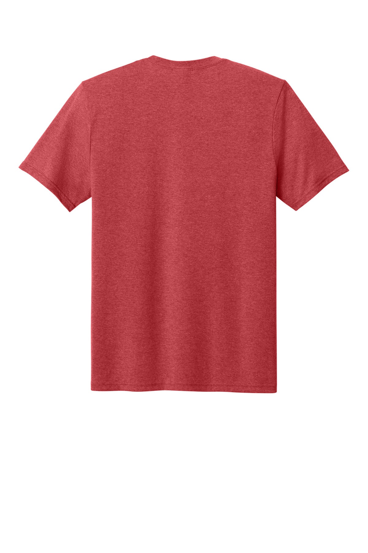 Port & Company Tri-Blend Tee - Bright Red Heather - flat back