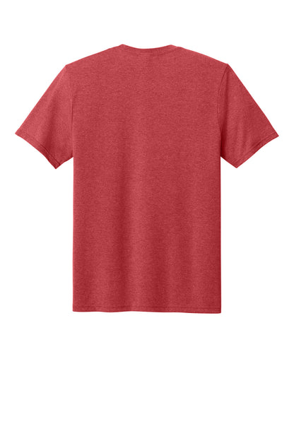 Port & Company Tri-Blend Tee - Bright Red Heather - flat back