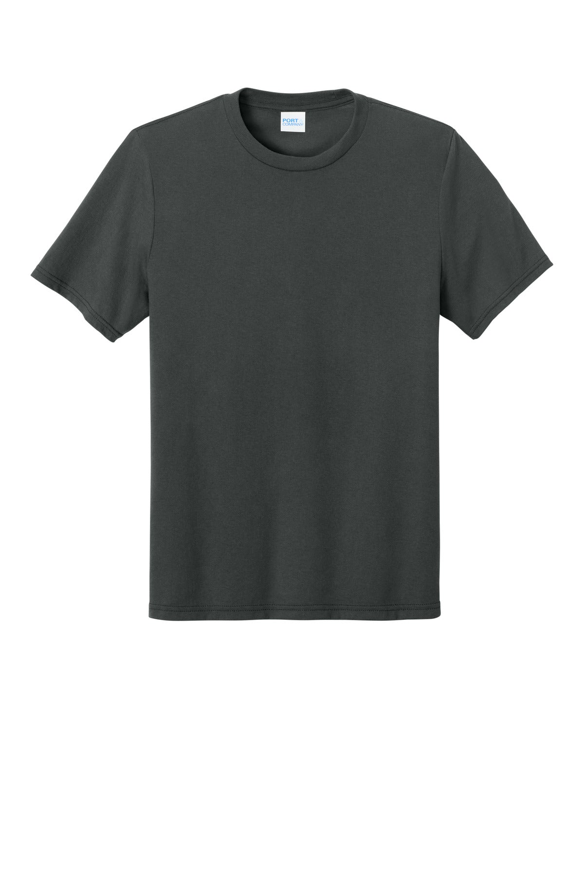 Port & Company Tri-Blend Tee - Coal Grey - flat front