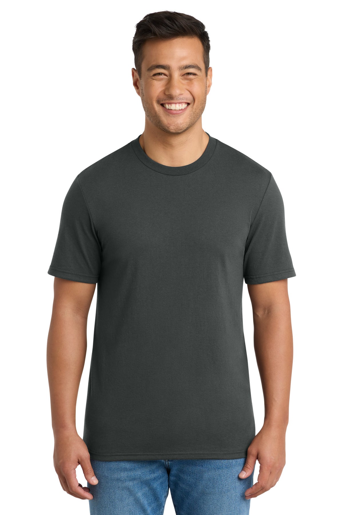 Port & Company Tri-Blend Tee - Coal Grey - front