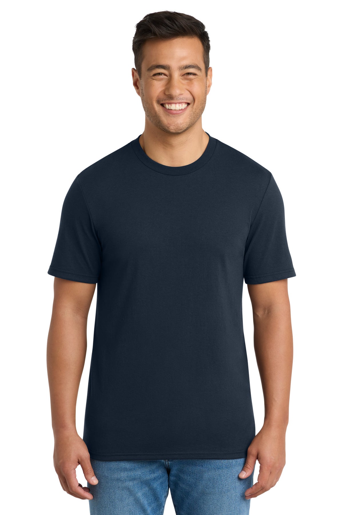 Port & Company Tri-Blend Tee - Deep Navy - front