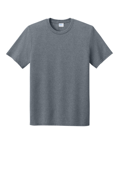 Port & Company Tri-Blend Tee - Graphite Heather - flat front