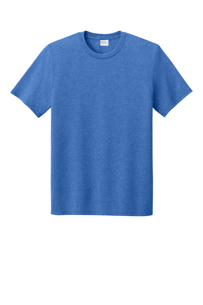 Port & Company Tri-Blend Tee - Heather Royal - flat front
