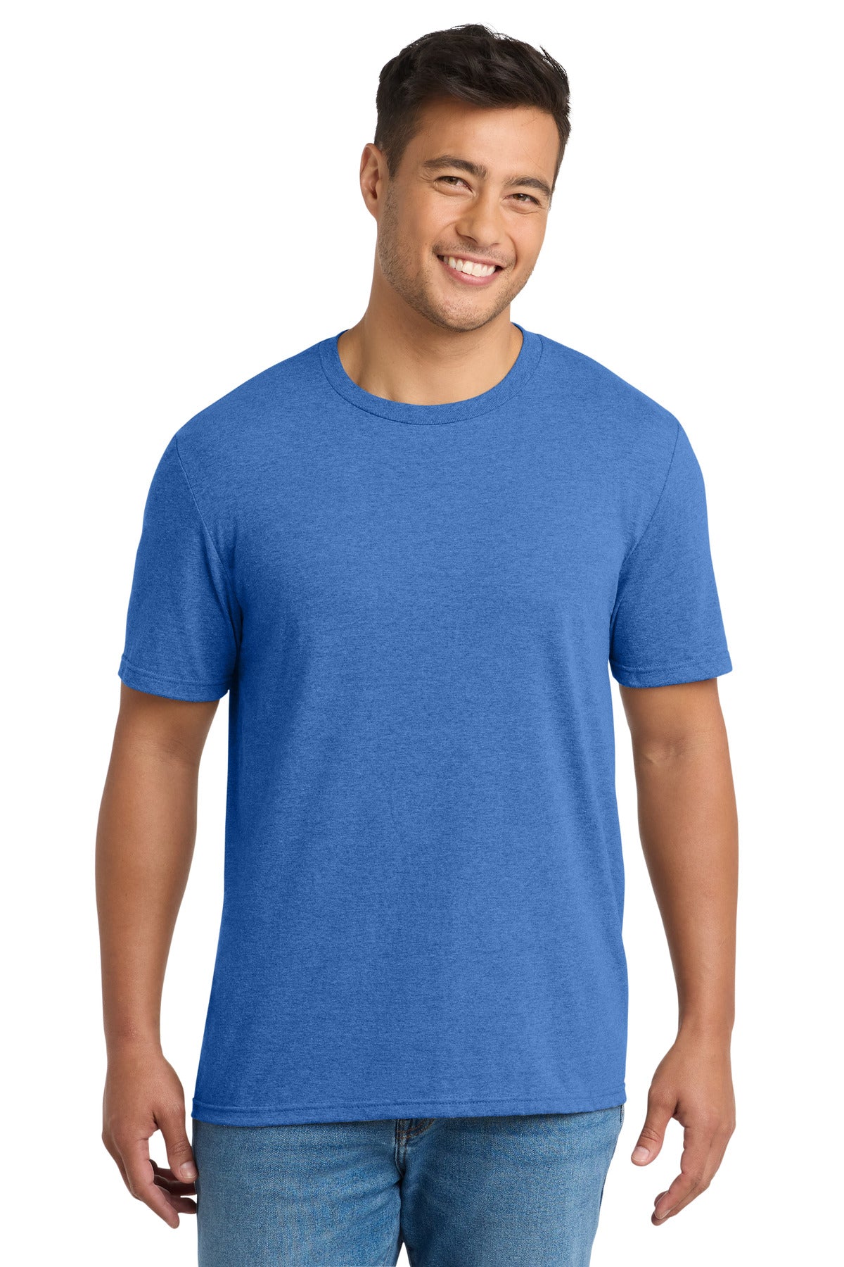 Port & Company Tri-Blend Tee - Heather Royal - front