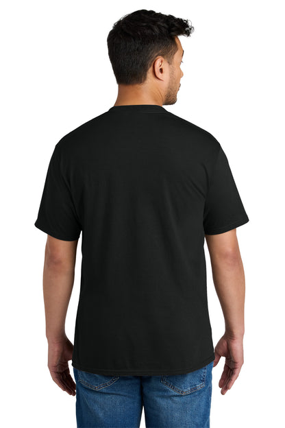 Port & Company CVC Tee - Black - back