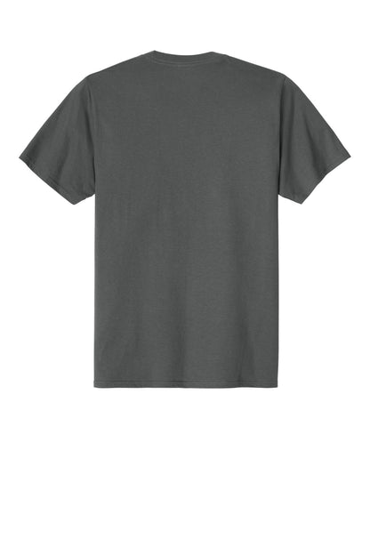 Port & Company CVC Tee - Charcoal - flat back
