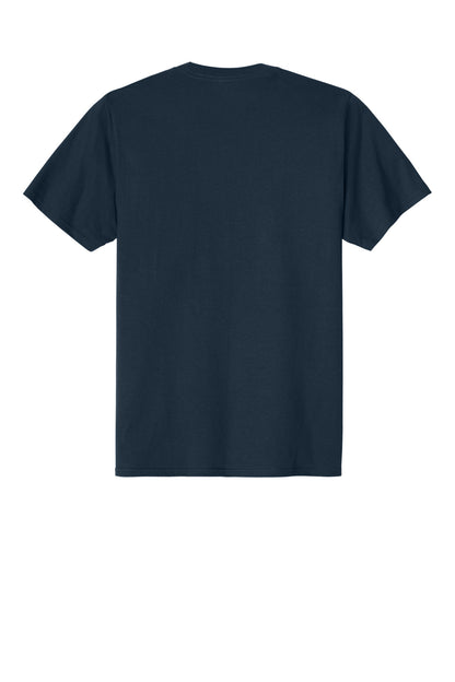 Port & Company CVC Tee - Deep Navy - flat back