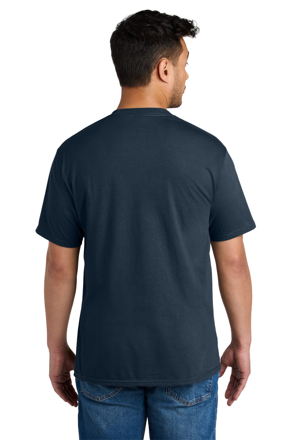 Port & Company CVC Tee - Deep Navy - back