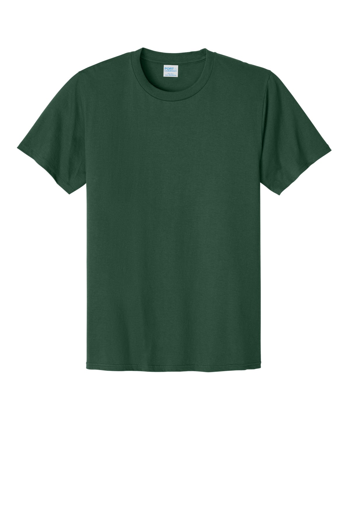 Port & Company CVC Tee - Forest Green - flat front