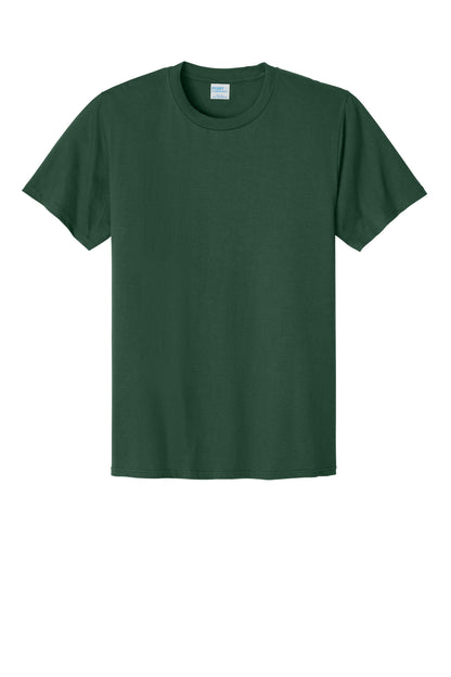 Port & Company CVC Tee - Forest Green - flat front