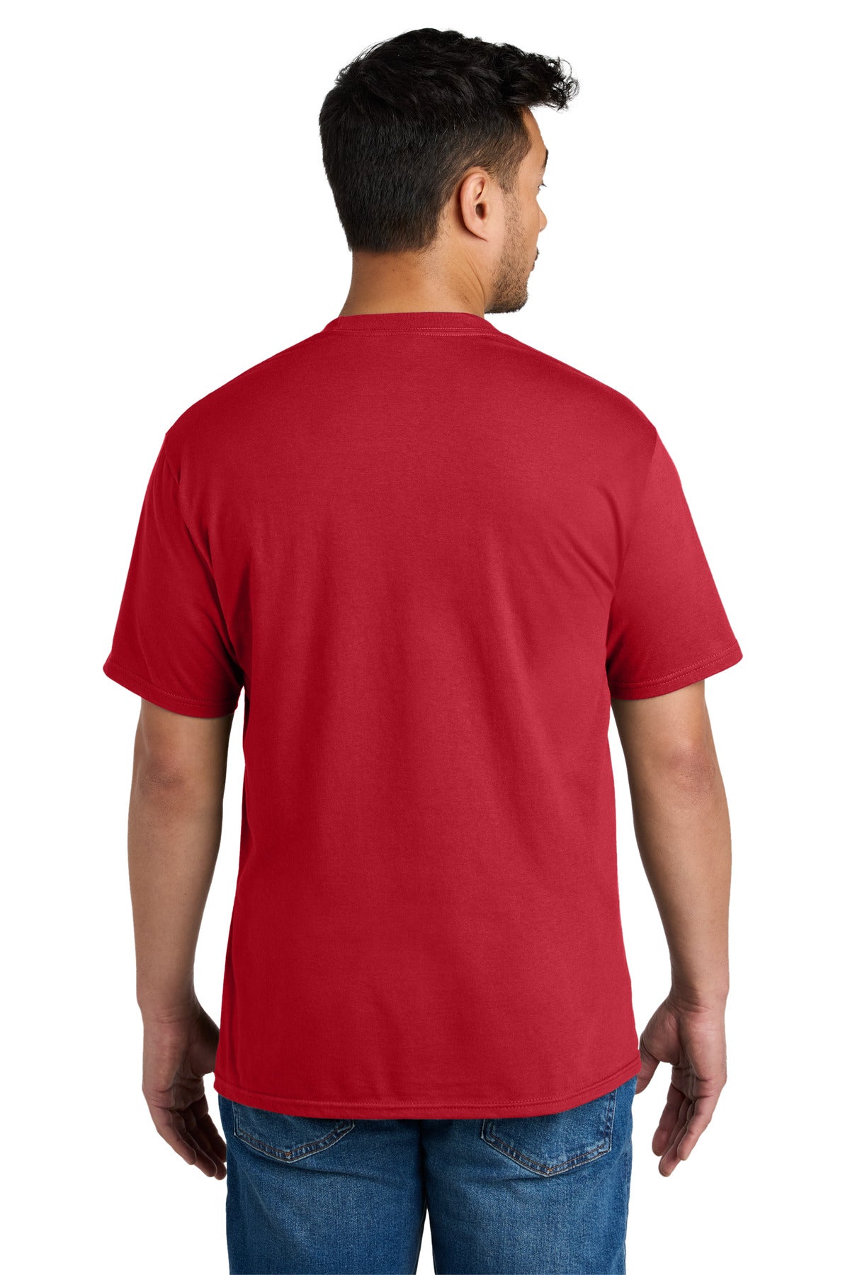 Port & Company CVC Tee - Red - back