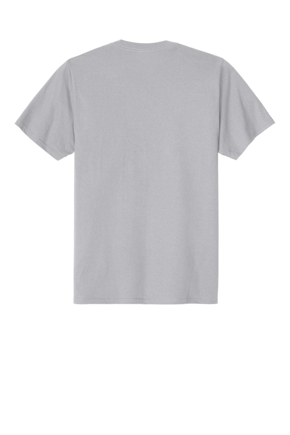 Port & Company CVC Tee - Silver - flat back
