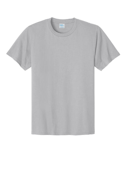 Port & Company CVC Tee - Silver - flat front