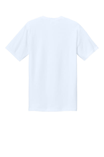 Port & Company CVC Tee - White - flat back