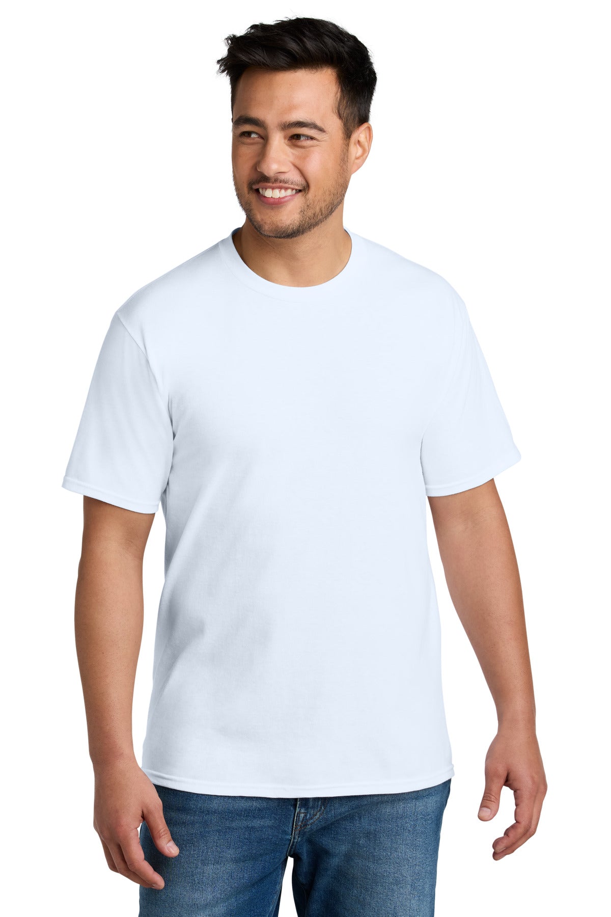 Port & Company CVC Tee - White - front