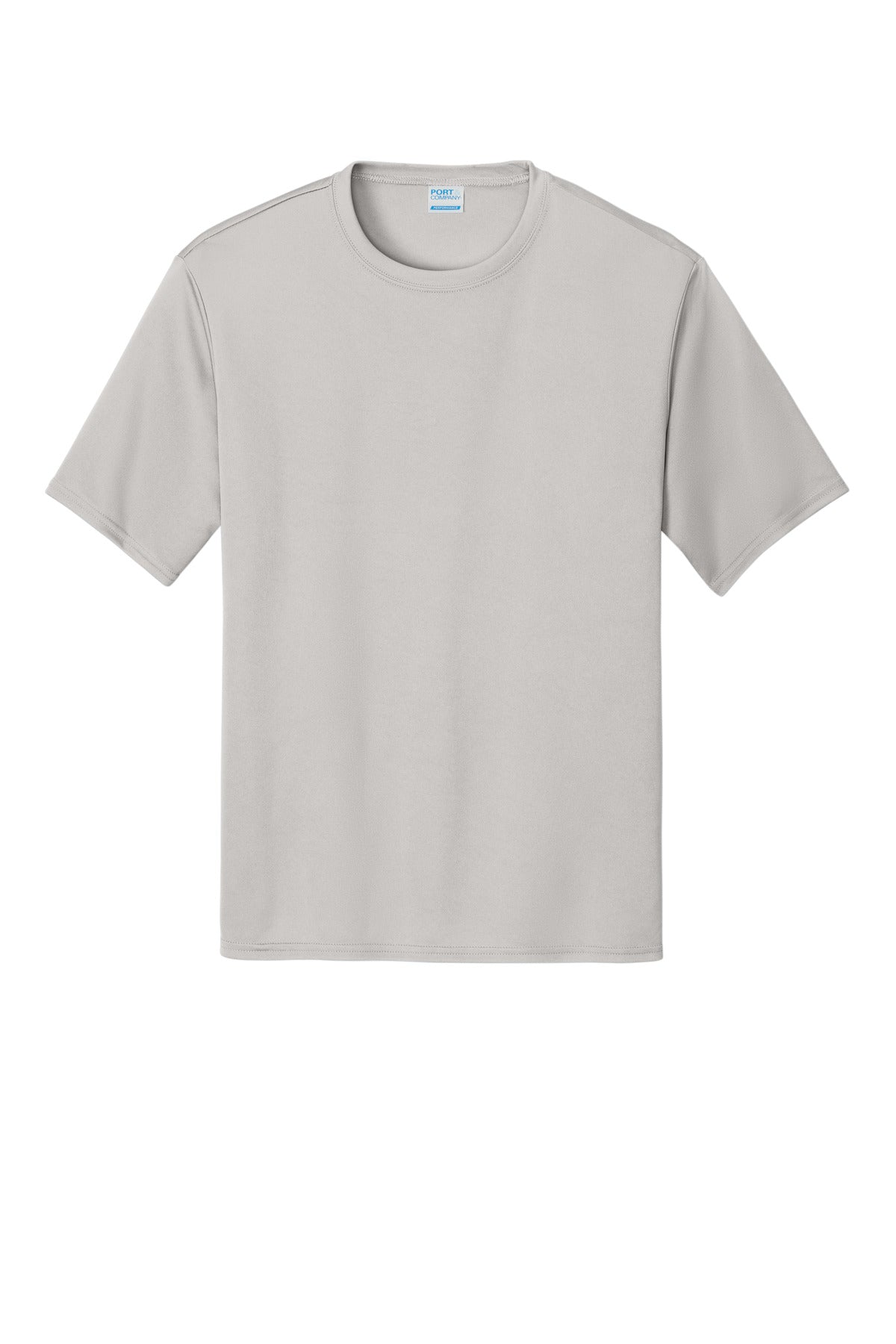 Port & Company Performance Tee - Silver - flat front
