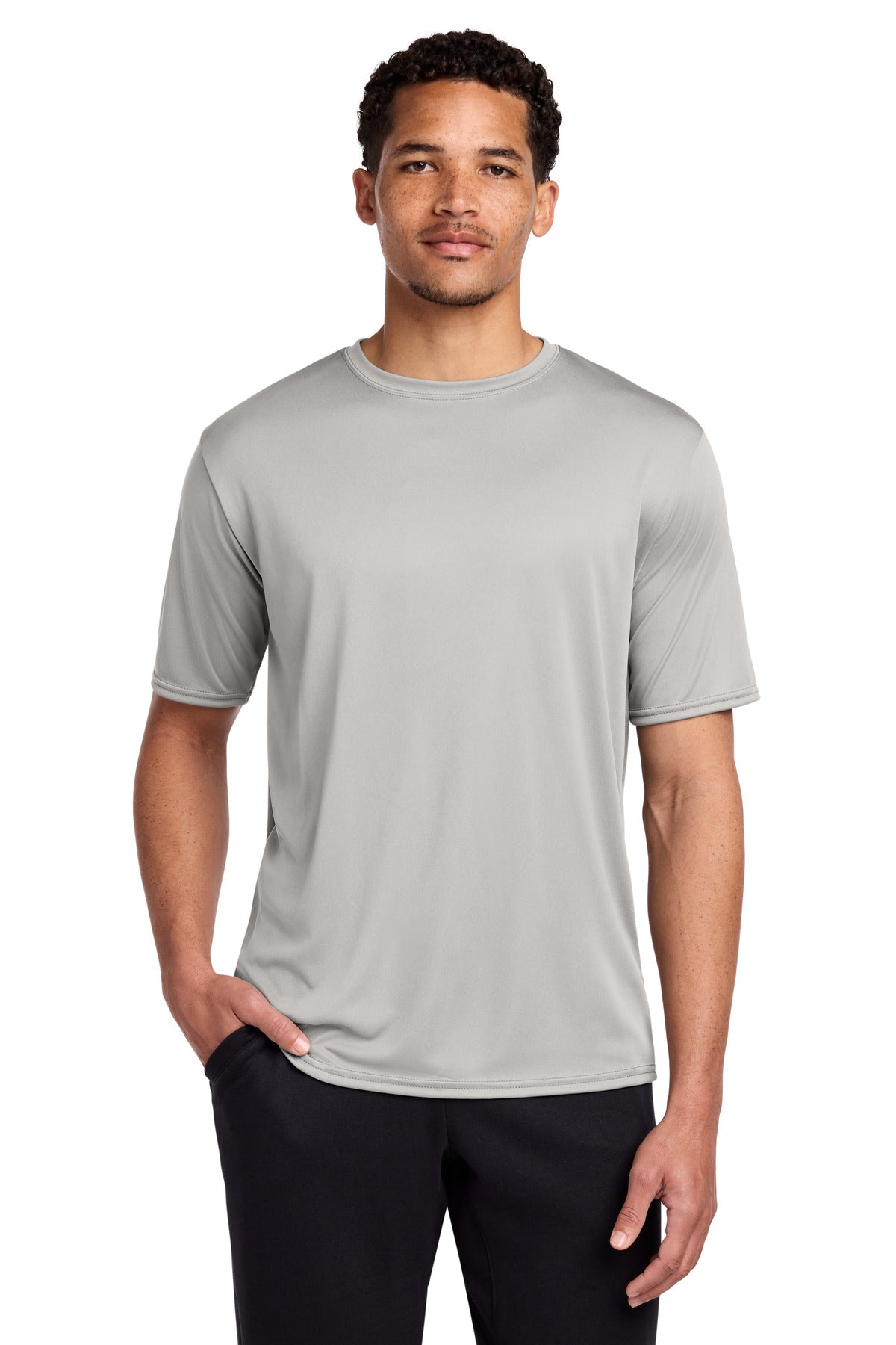 Port & Company Performance Tee - Silver - front