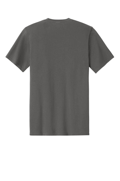Port & Company Easy Cotton Tee - Charcoal - flat back
