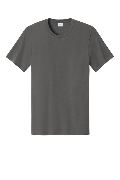 Port & Company Easy Cotton Tee - Charcoal - flat front