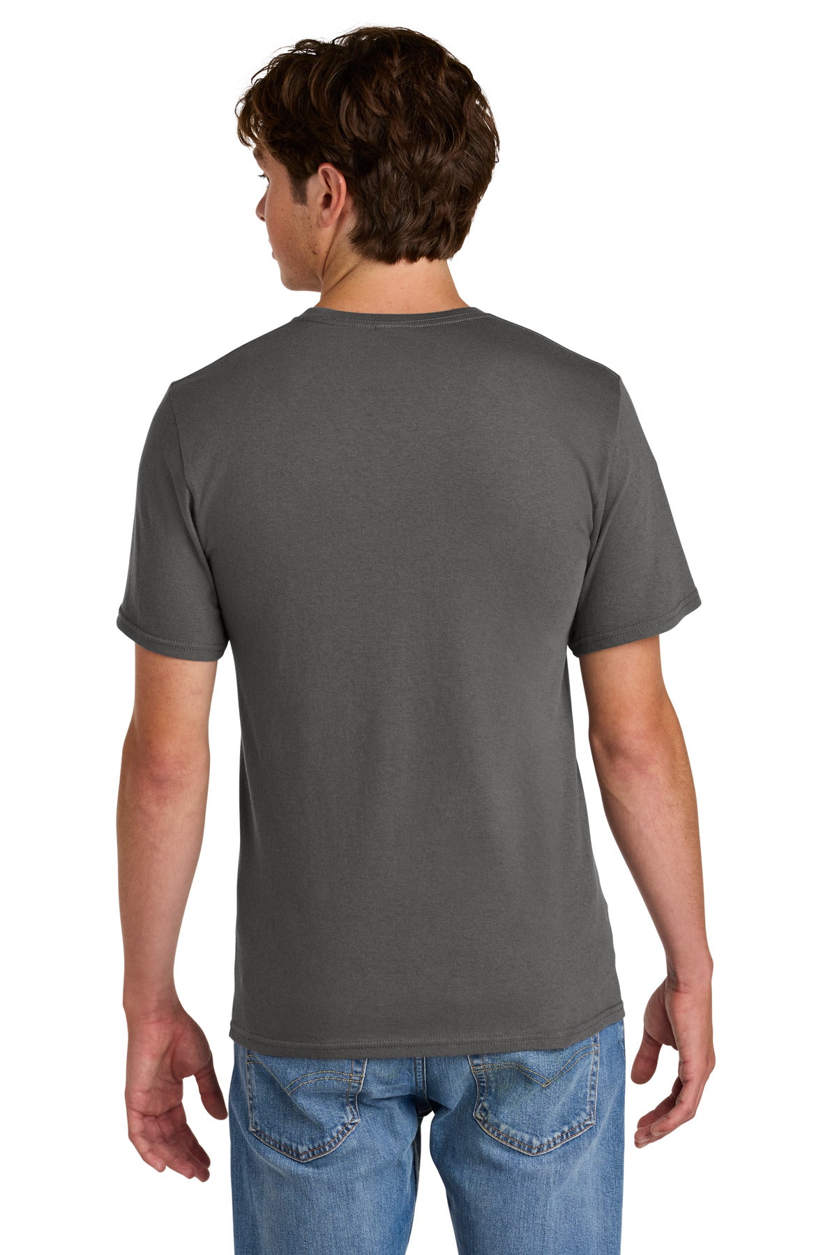 Port & Company Easy Cotton Tee - Charcoal - back