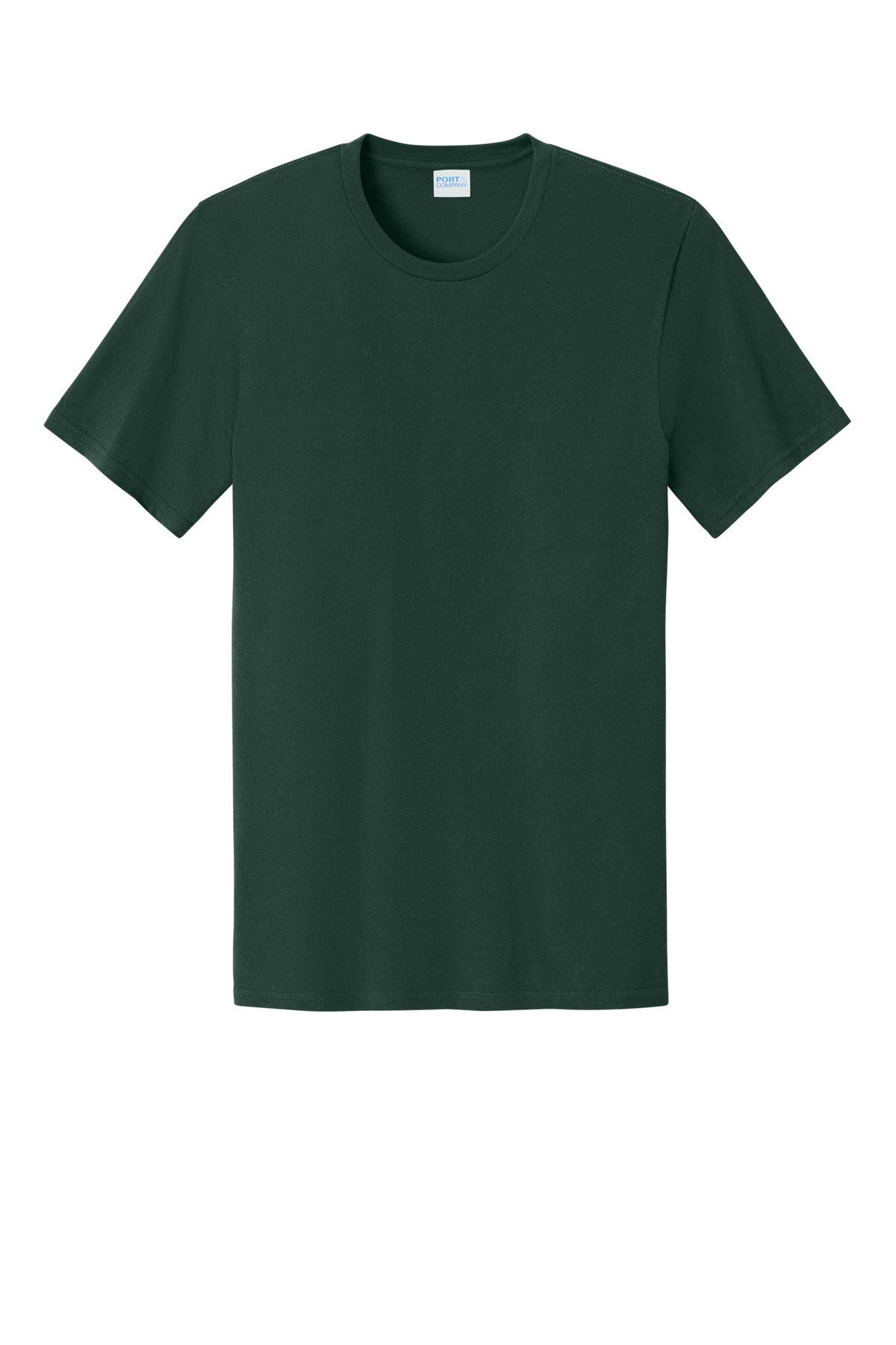 Port & Company Easy Cotton Tee - Dark Green - flat front