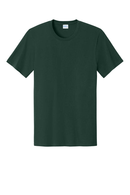 Port & Company Easy Cotton Tee - Dark Green - flat front