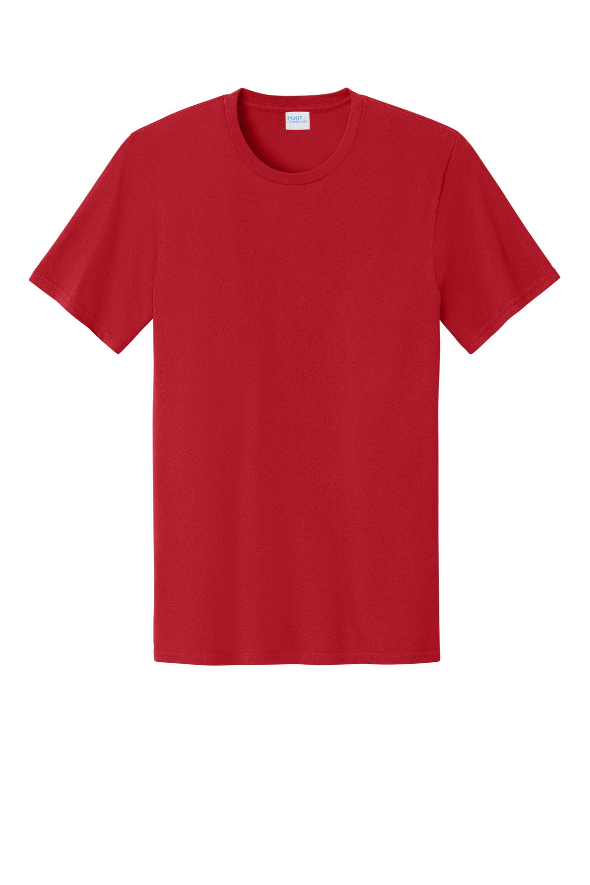 Port & Company Easy Cotton Tee - Red - flat front