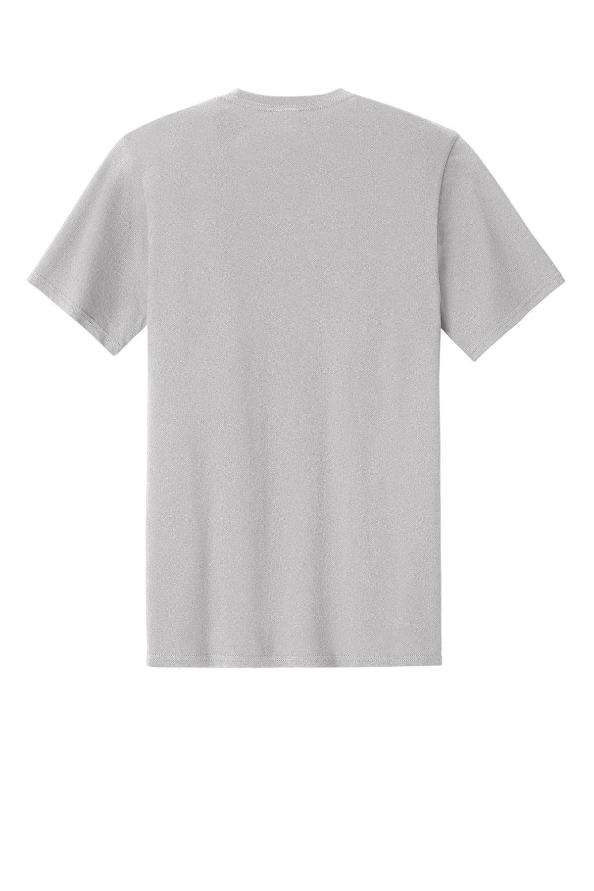 Port & Company Easy Cotton Tee - Silver - flat back