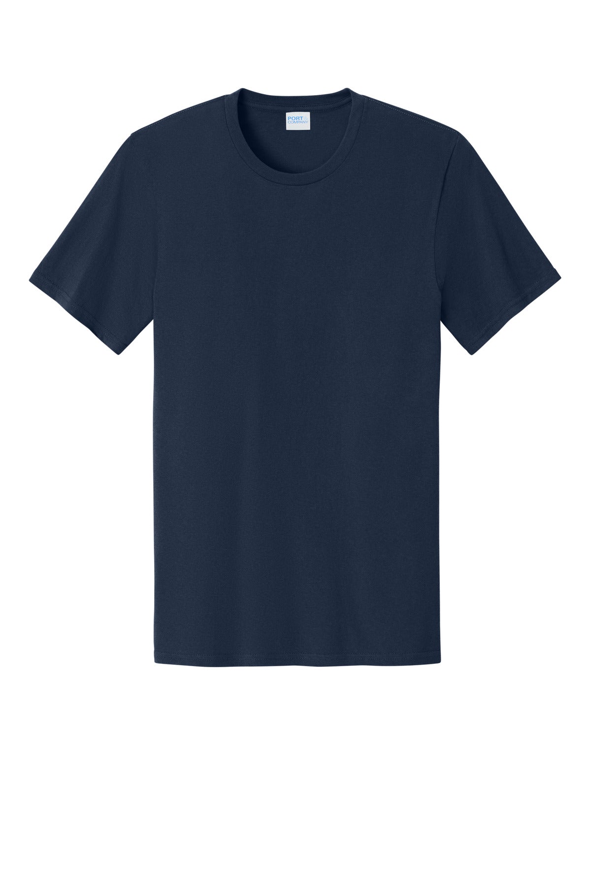 Port & Company Easy Cotton Tee - True Navy - flat front