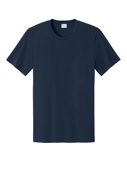 Port & Company Easy Cotton Tee - True Navy - flat front
