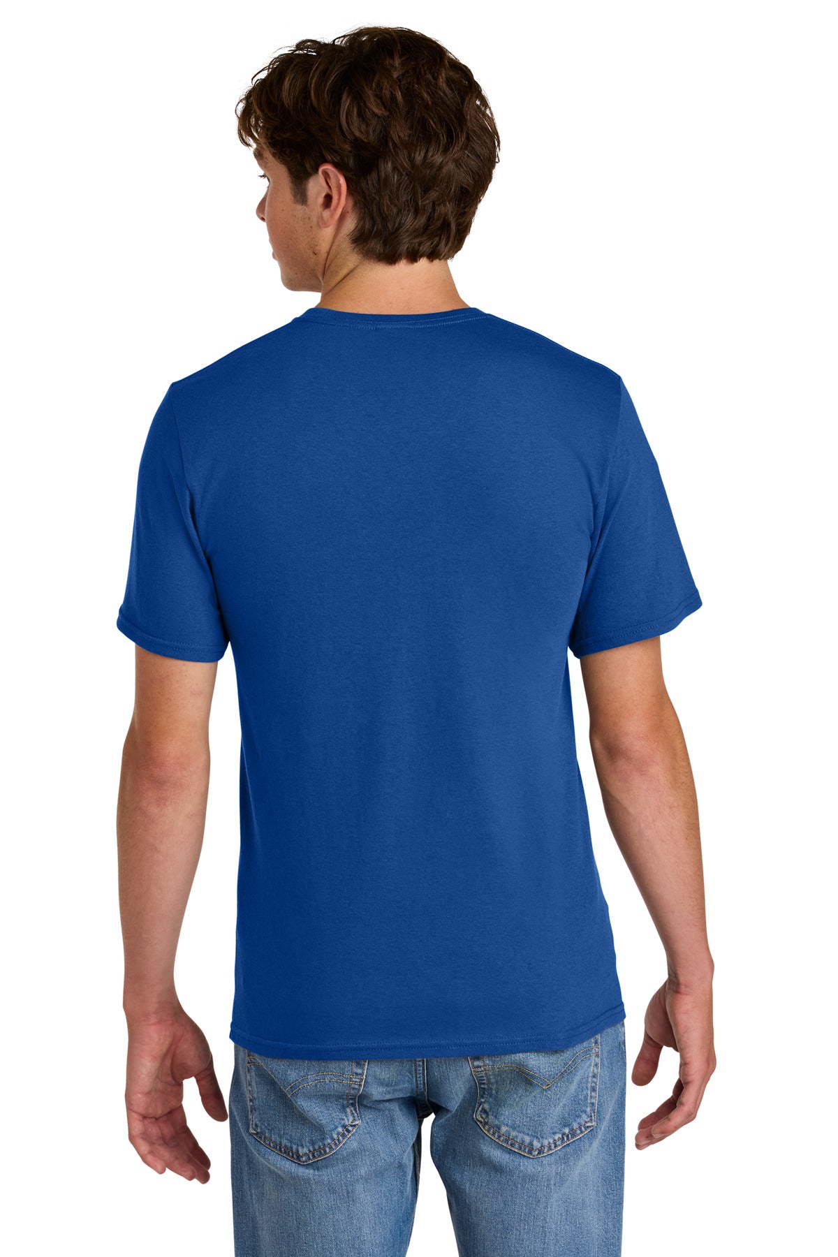 Port & Company Easy Cotton Tee - True Royal - back