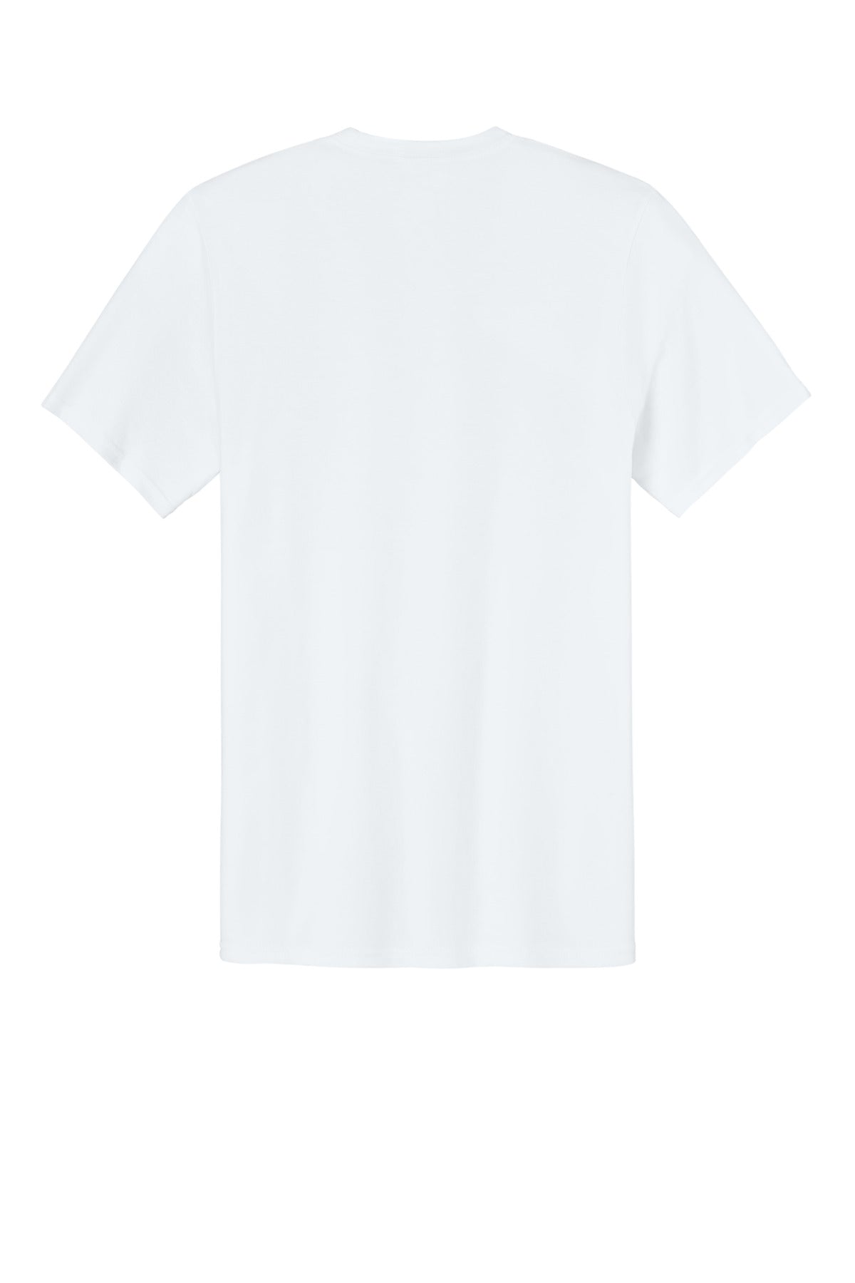 Port & Company Easy Cotton Tee - White - flat back