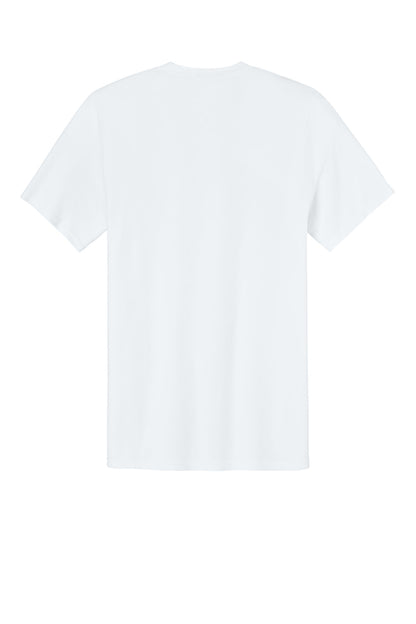 Port & Company Easy Cotton Tee - White - flat back