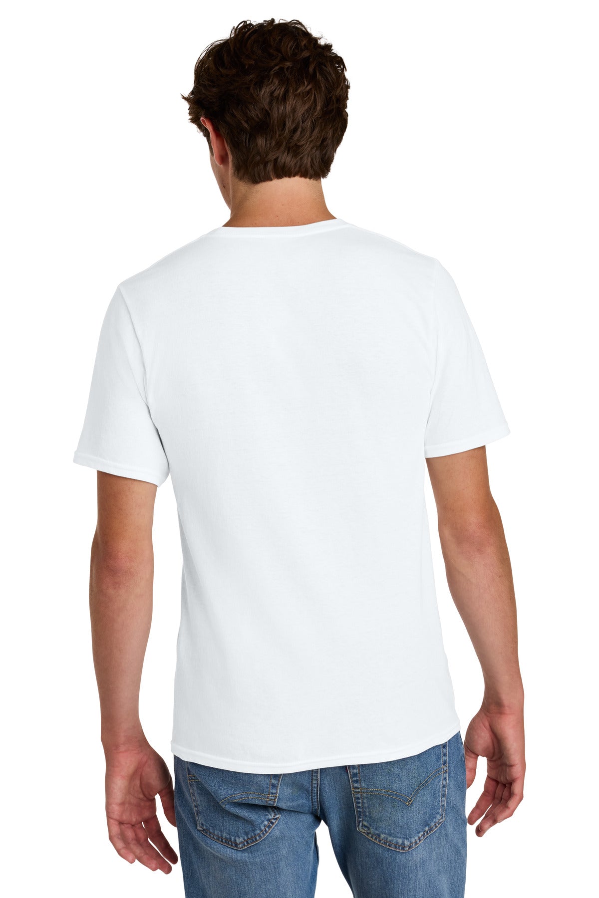 Port & Company Easy Cotton Tee - White - back