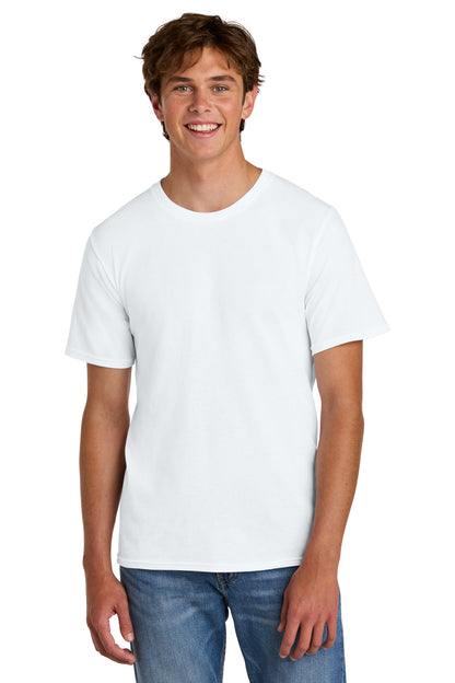 Port & Company Easy Cotton Tee - White - front