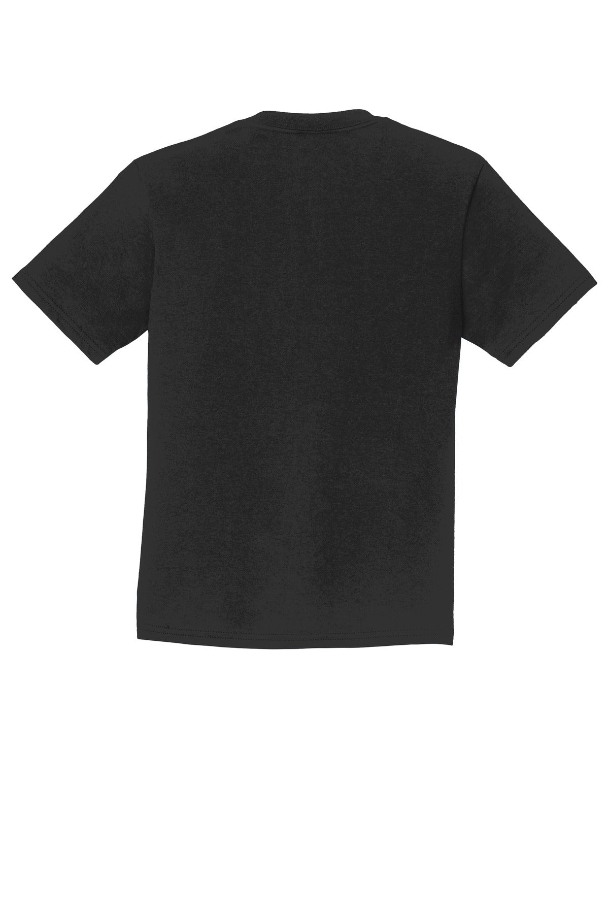 Port & Company Youth Fan Favorite Tee - Jet Black - flat back