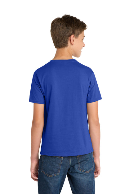 Port & Company Youth Fan Favorite Tee - True Royal - back