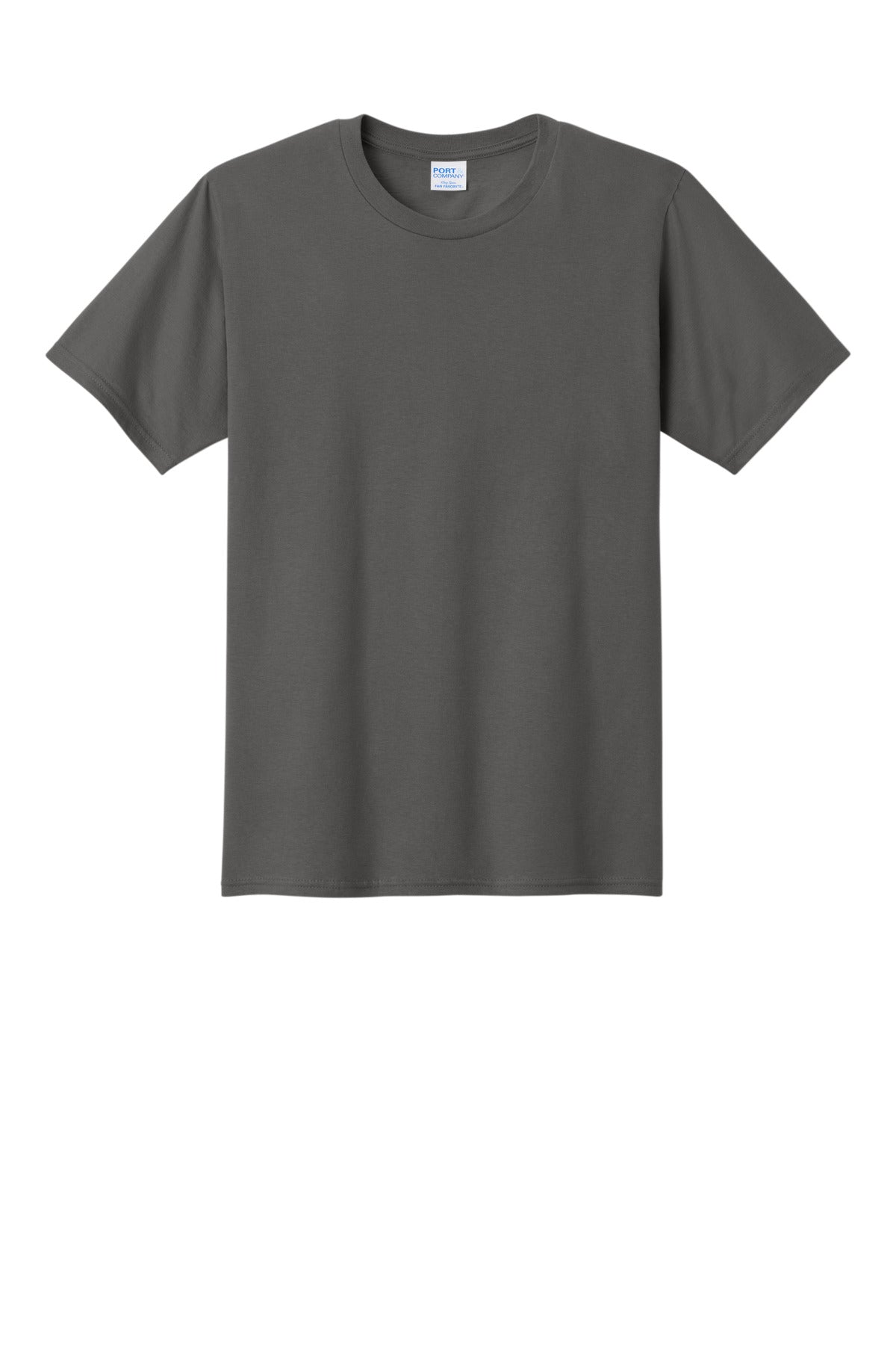 Port & Company Fan Favorite Tee - Charcoal - flat front