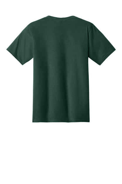 Port & Company Fan Favorite Tee - Dark Green - flat back
